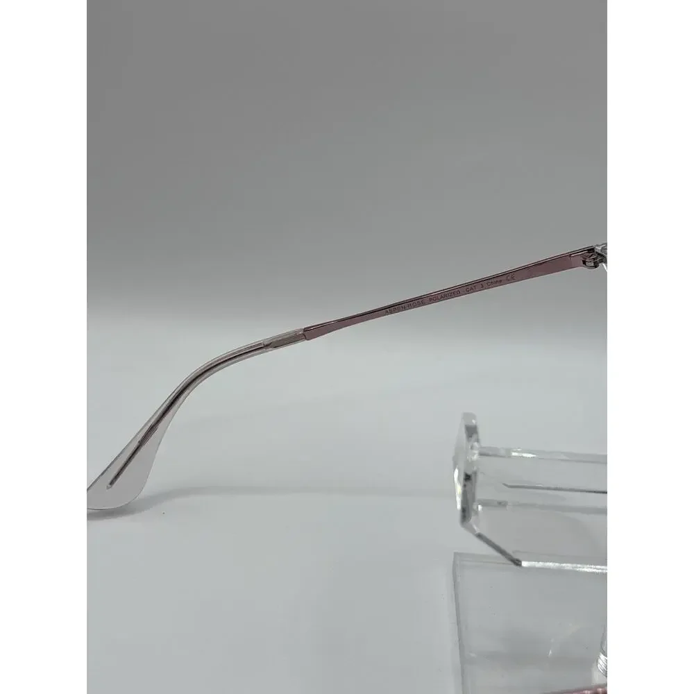 Blenders Eyewear Aspen Rose Polarized Sunglasses Clear Frame Pink Arms